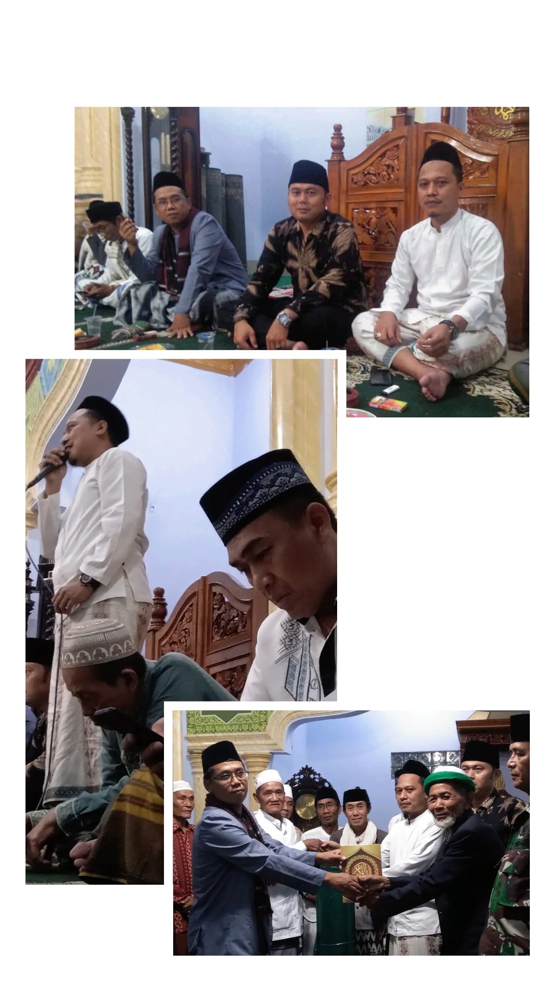 Taraweh berkunjung Masjid Jami AL barokah kp kijaud kel warung jaud