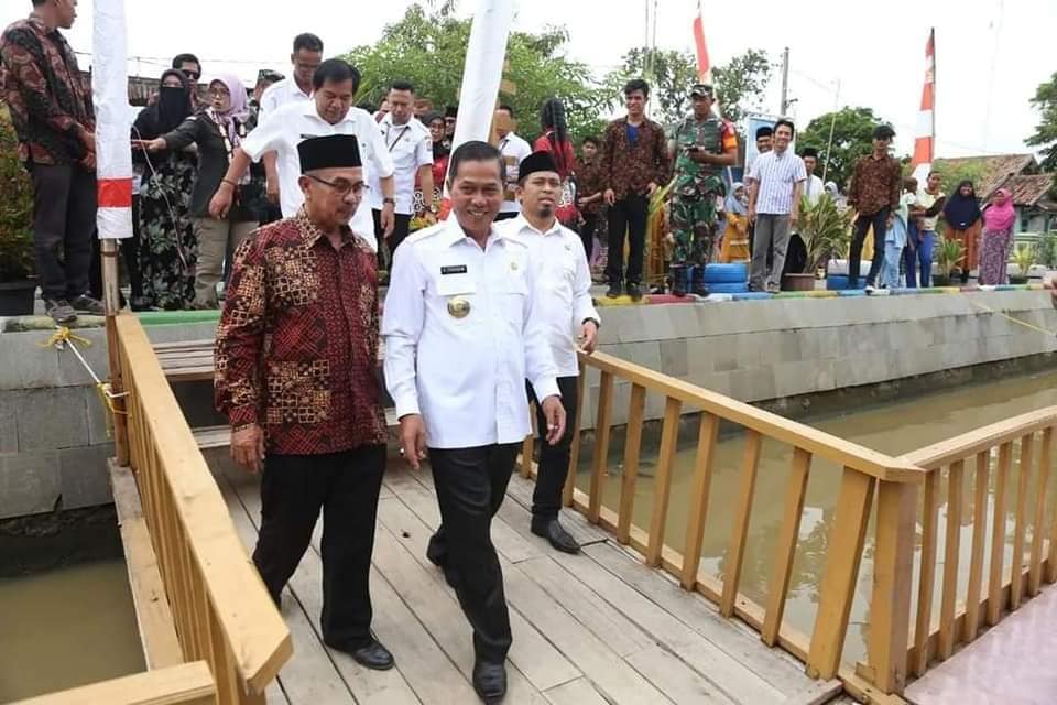 peresmikan Saung Apung dalam rangka Program Tematik Kampung Sukadiri