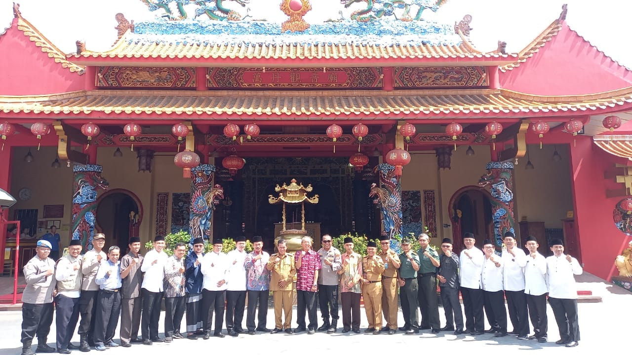 Kegiatan Sosialisasi &amp; Launching Kampung Moderasi Beragama Binaan Penyuluh Agama Islam , Di Ruang Rapat Vihara Avalokitesvara Banten.