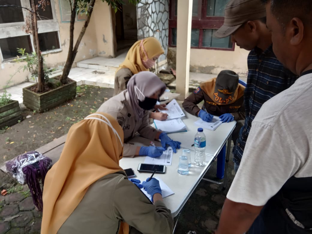 Pemeriksaan Masker di Wilayah kec Kasemen