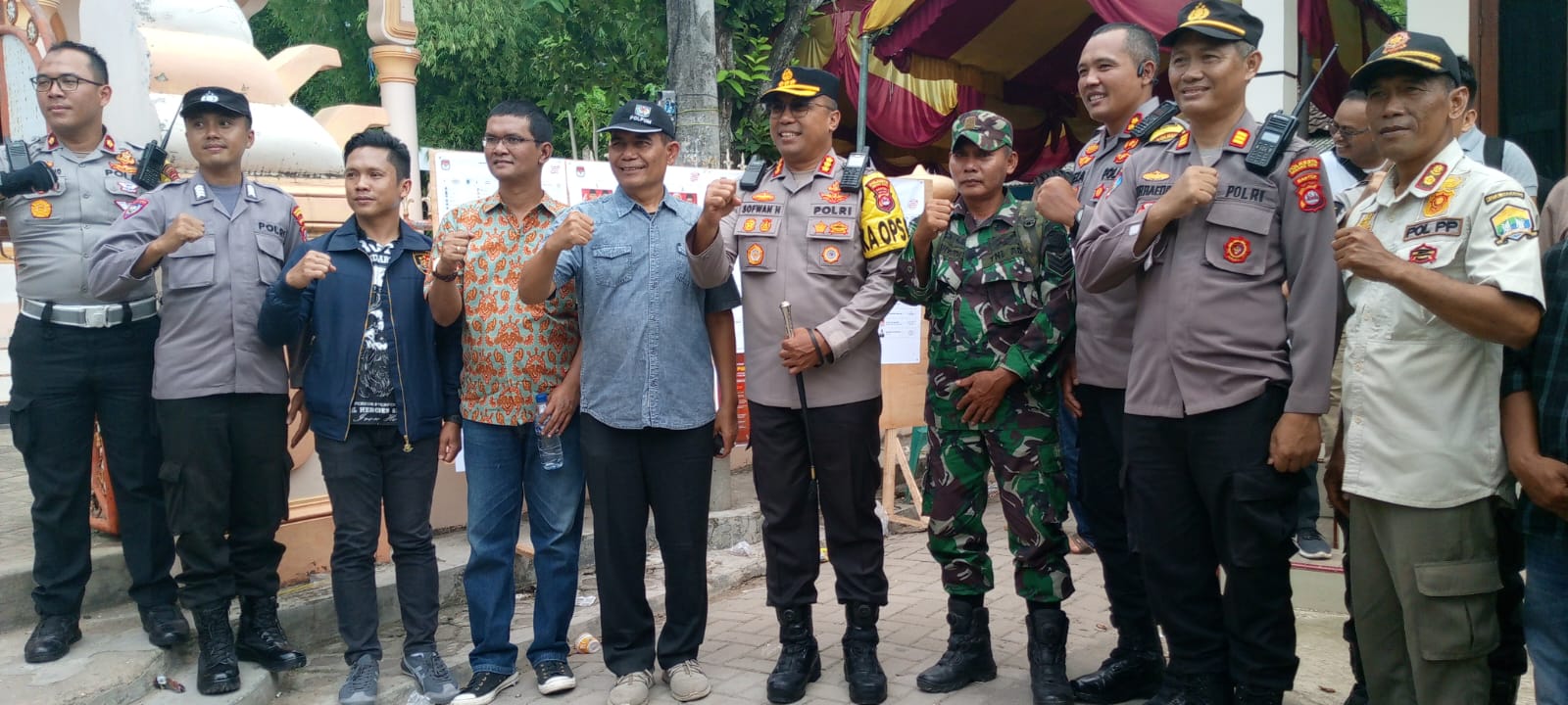 Muspika kecamatan Kasemen monitoring Psu Tps 21 Kp lelorog kelurahan bendung.