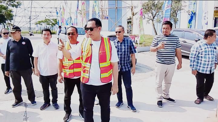 Camat Kasemen Mendampingi Kunjungan Wali Kota Serang Ke Perumahan Puri Harmoni Indah Bendung Dalam Rangka Pengecekan Jalan CSR Perumahan Puri Harmoni Indah