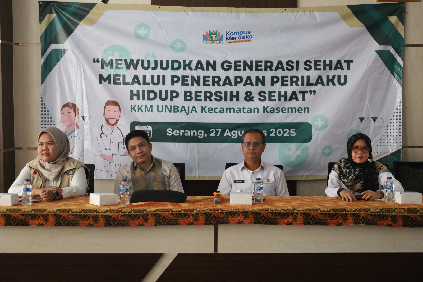 Seminar Edukasi & Cek Kesehatan Gratis Bersama KKM UNBAJA 2025 "Mewujudkan Generasi Sehat Melalui Penerapan Perilaku Hidup Bersih Dan Sehat" Di Kecamatan Kasemen