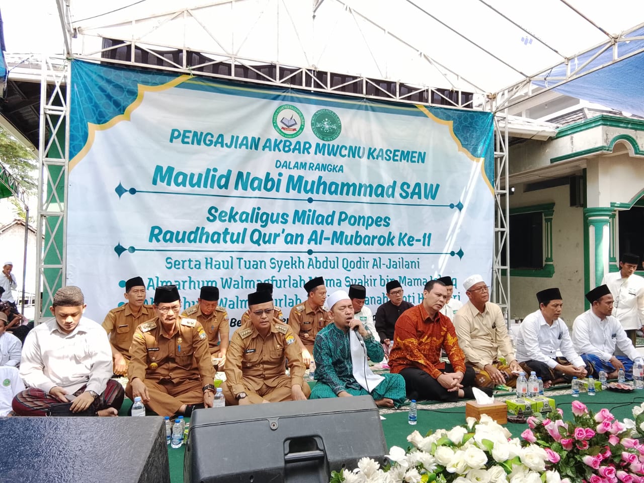Pengajian Akbar MWCNU Kasemen Dalam Rangka Maulid Nabi Muhammad SAW Sekaligus Milad Ponpes Raudhatul Qur'an Al-Mubarok Ke-11