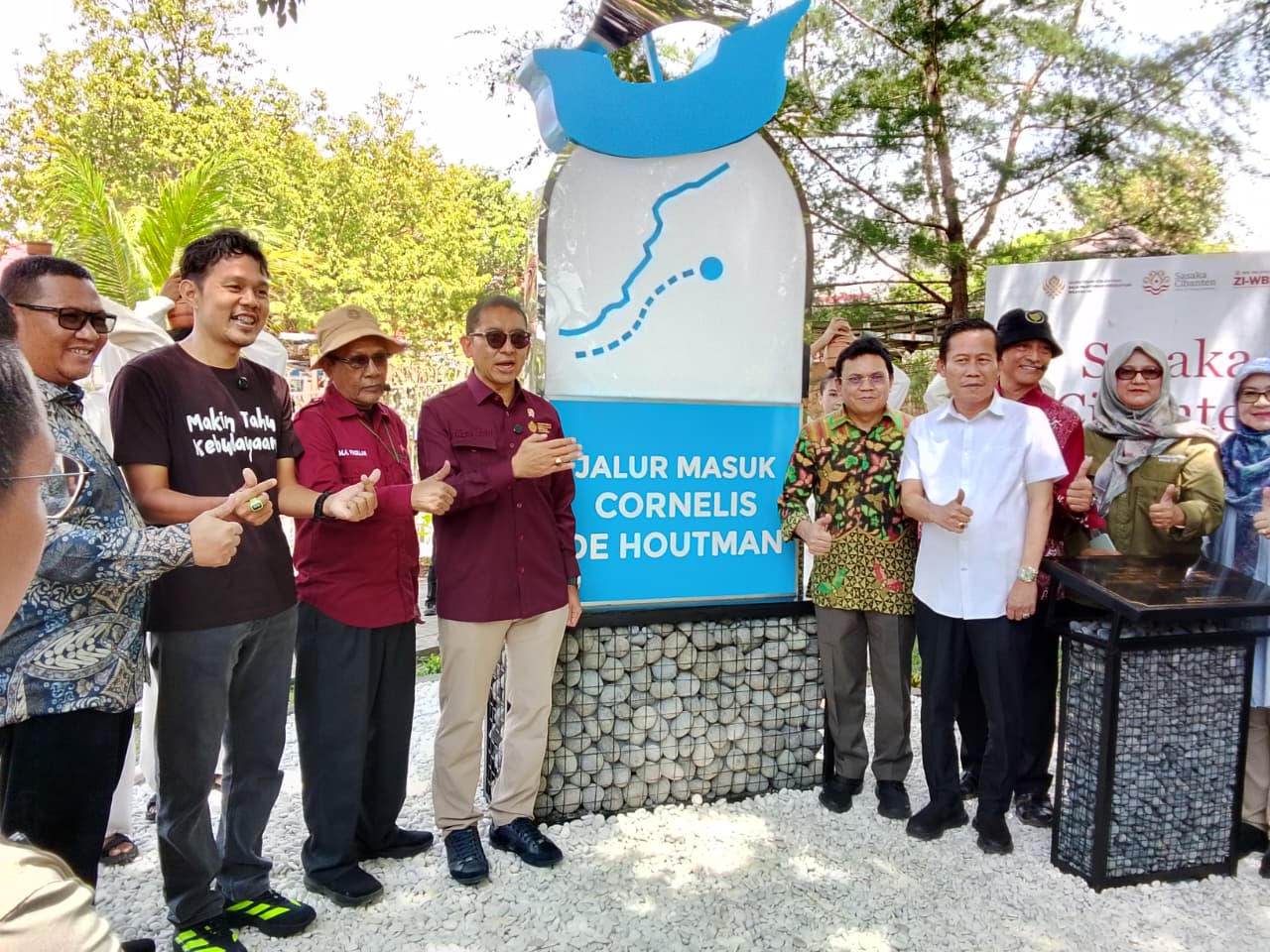 Peresmian Jalur Masuk Cornelis de Houtman di Benteng Speelwijk Kelurahan Banten Kecamatan Kasemen Oleh Menteri Kebudyaan RI