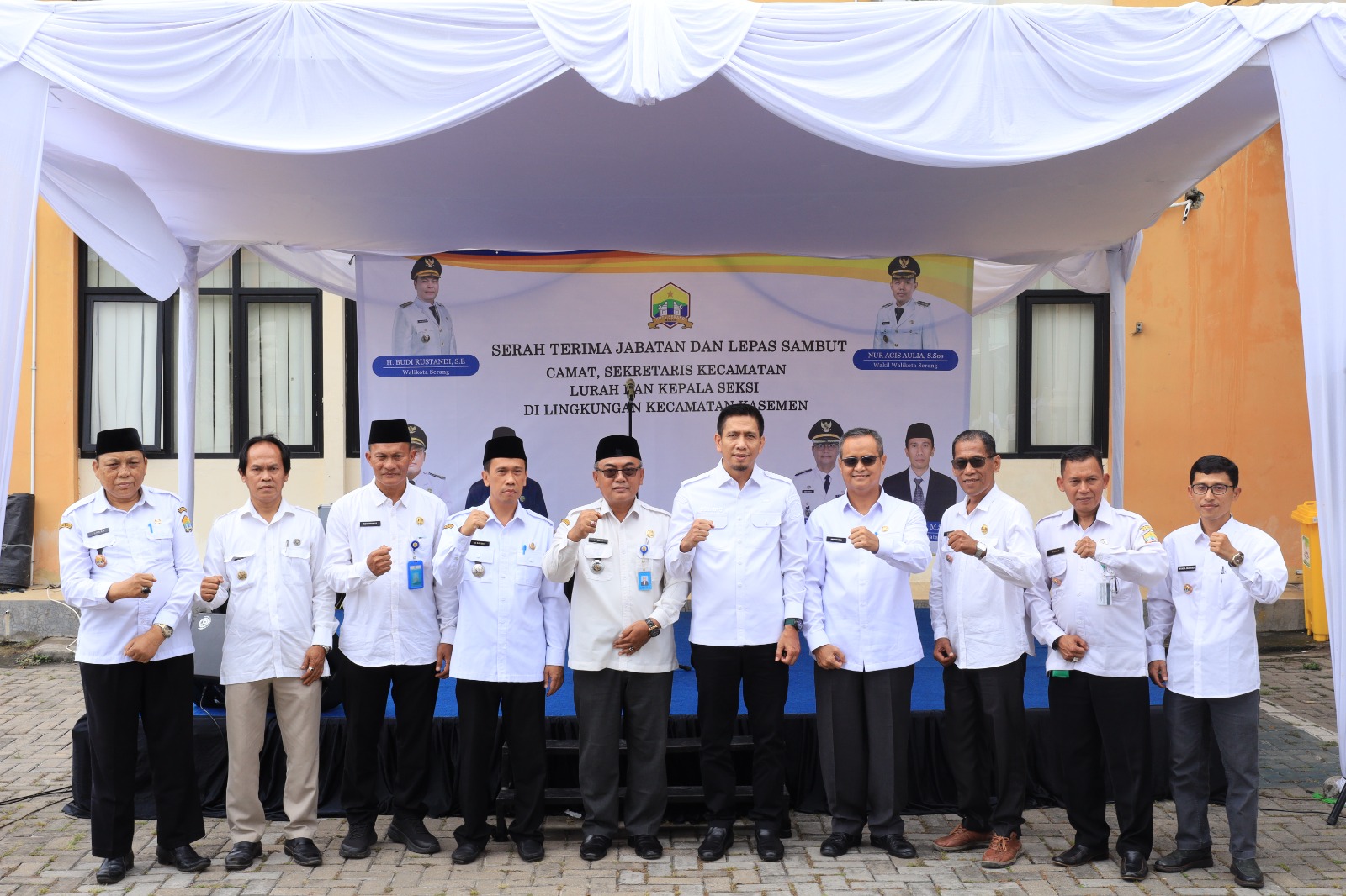 SERTIJAB Camat Dan Sekretaris Kecamatan Serta Pejabat Lainnya di Lingkungan Kecamatan Kasemen