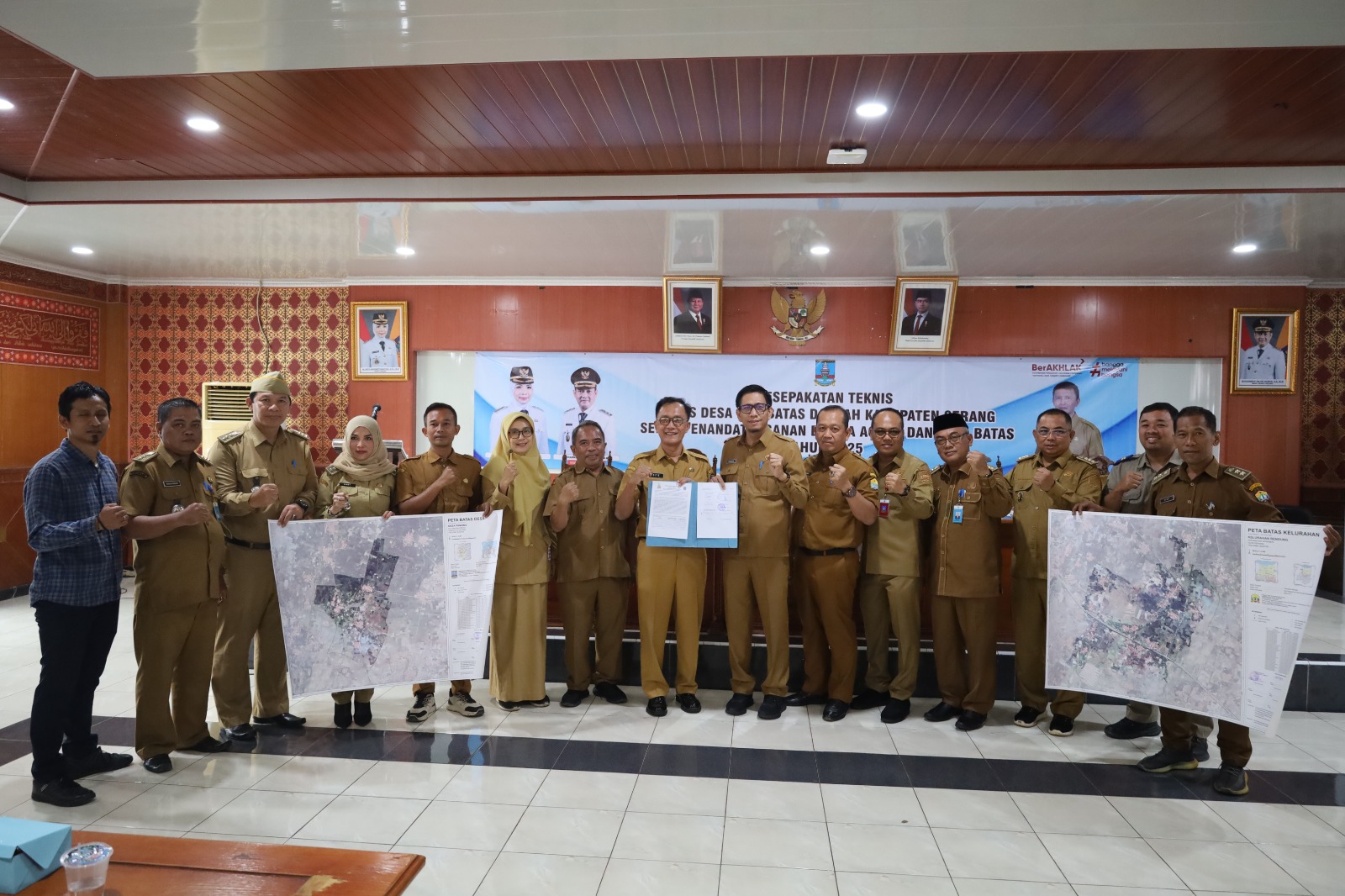 Kesepakatan Teknis Dan Penandatangan Batas Desa Dan Daerah Kabupaten Serang Dan Kota Serang Tahun 2025