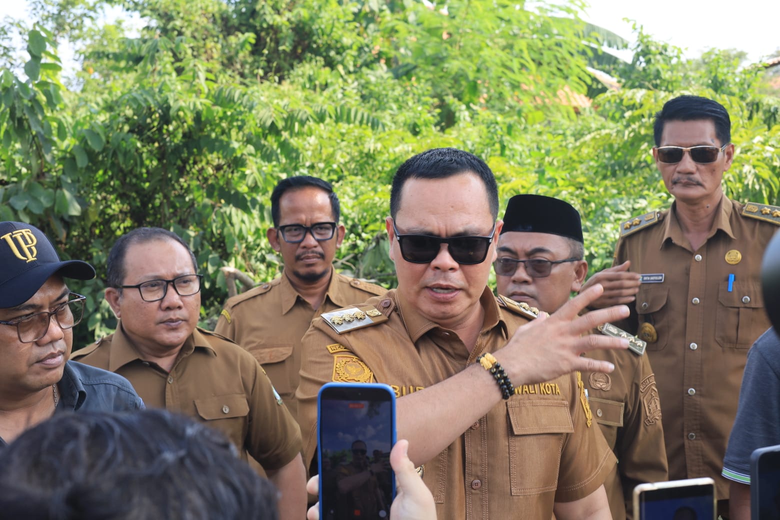 Peninjauan Pembangunan Jalan di Kp. Keronjen Kecamatan Kasemen Bersama Wali Kota Serang