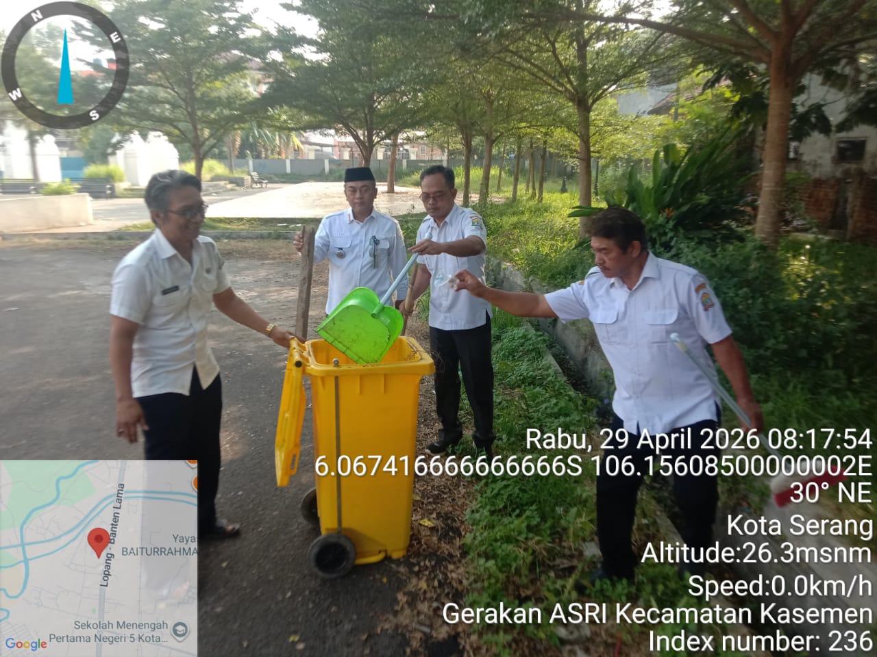 Kegiatan Gerakan Indonesia Asri Di Lingkungan Kecamatan Kasemen Kota Serang