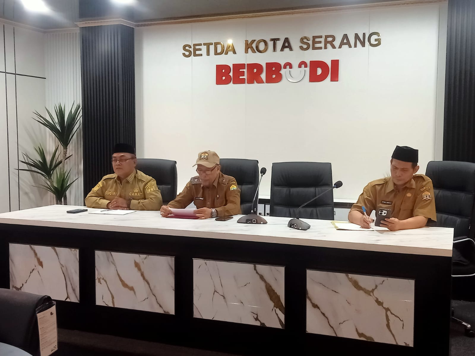 Rapat Koordinasi Pemanfaatan Aset Wakaf Di Kelurahan Bendung Kecamatan Kasemen