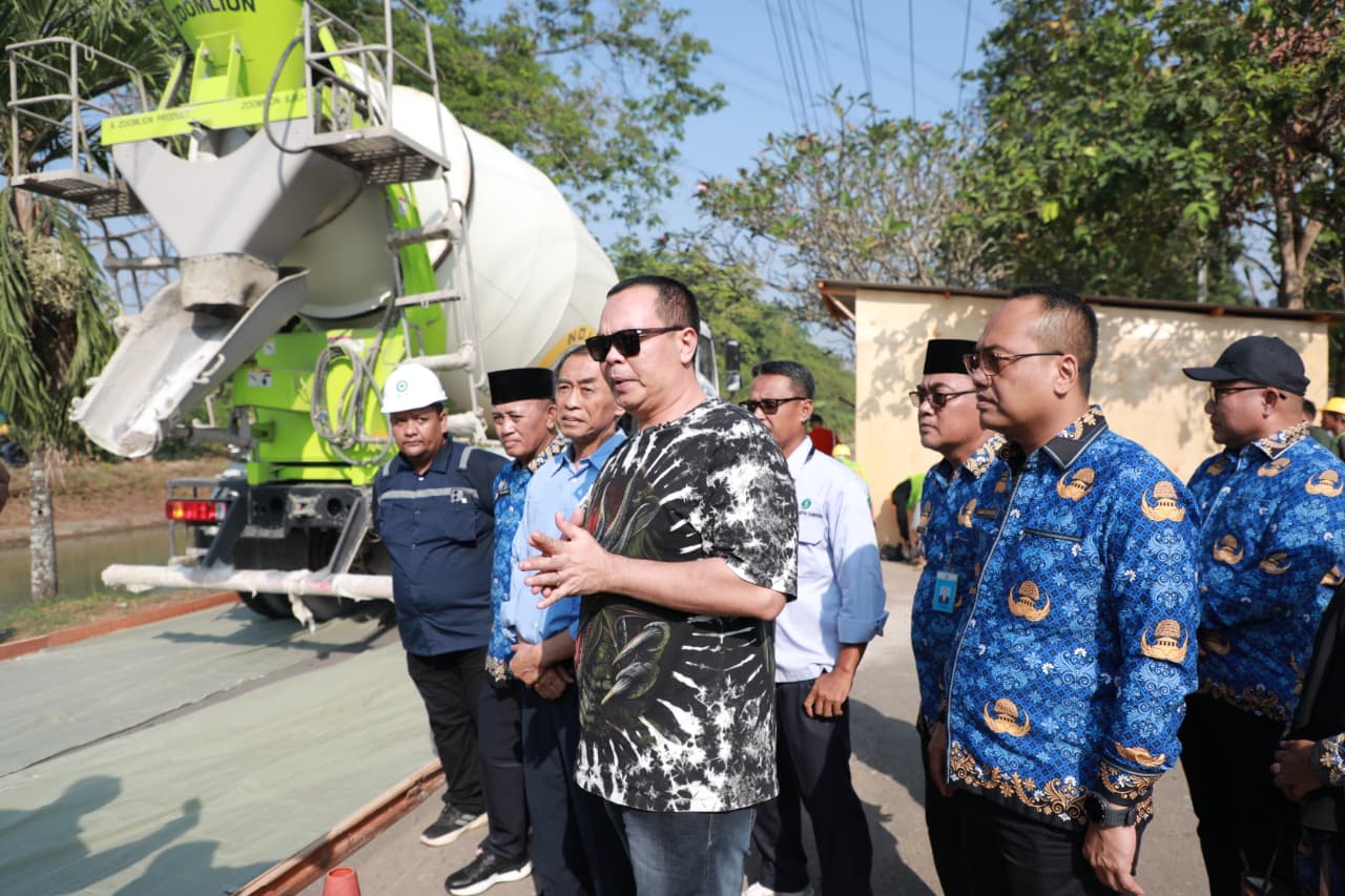 Monitoring Betonisasi Jalan Kenari Kelurahan Kasunyatan Kecamatan Kasemen