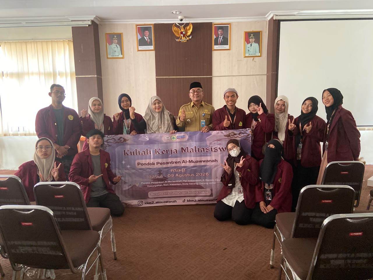 Pembukaan Kuliah Kerja Mahasiswa Tematik Reguler Untirta Tahun 2026 di Kecamatan Kasemen