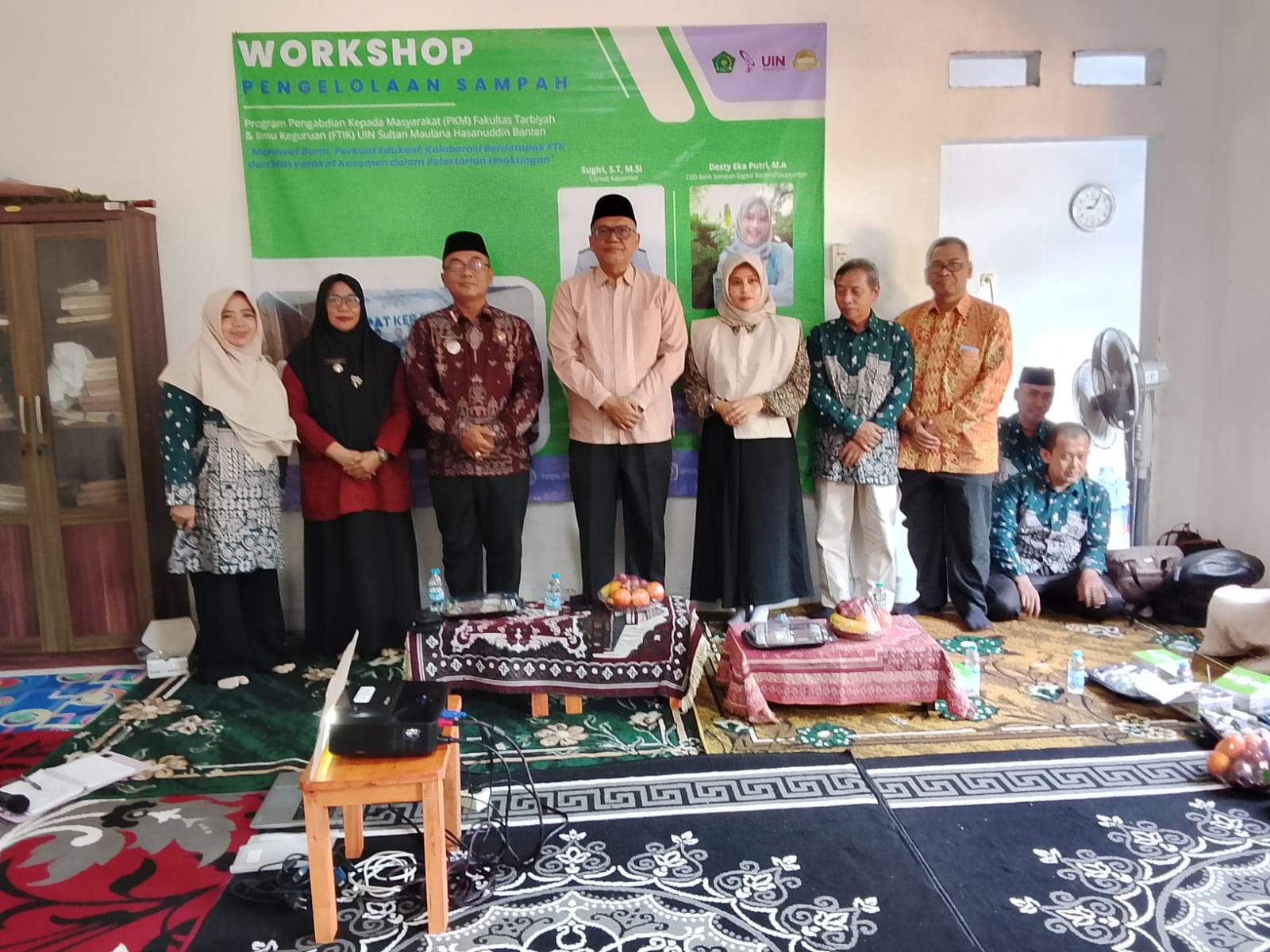 Acara Workshop Pengelolaan Sampah Di Kecamatan Kasemen Oleh UIN Sultan Maulan Hasanuddin Banten