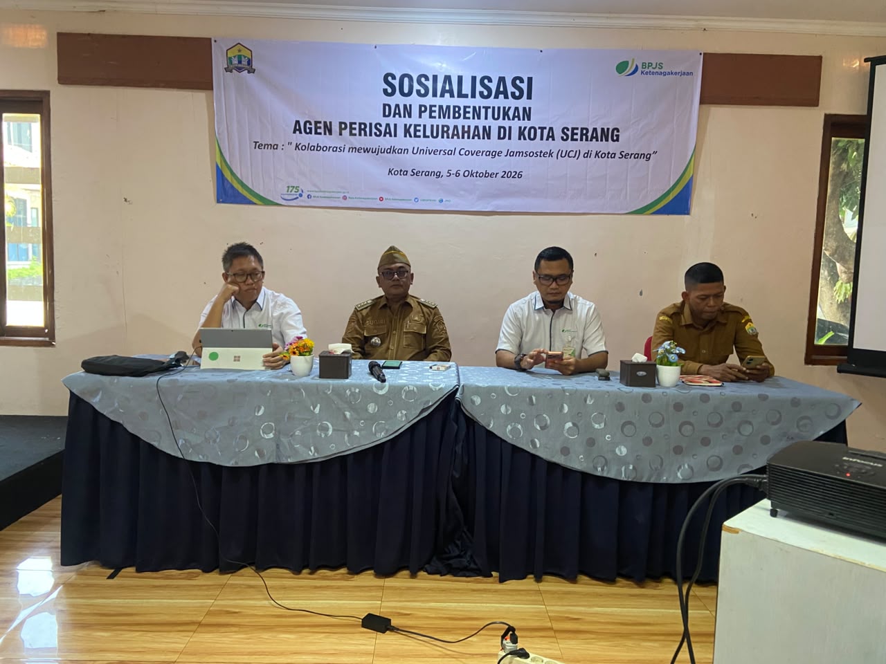 Sosialisasi Dan Pembentukan Agen Perisai Kelurahan Di Kota Serang Oleh BPJS Ketenagakerjaan